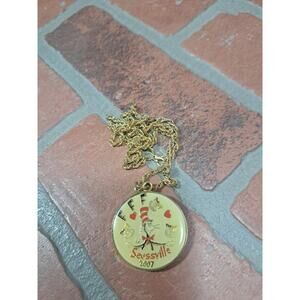 Fifty Funny Fellows 2007 Seussville Mardi Gras Doubloon Necklace Mobile Alabama